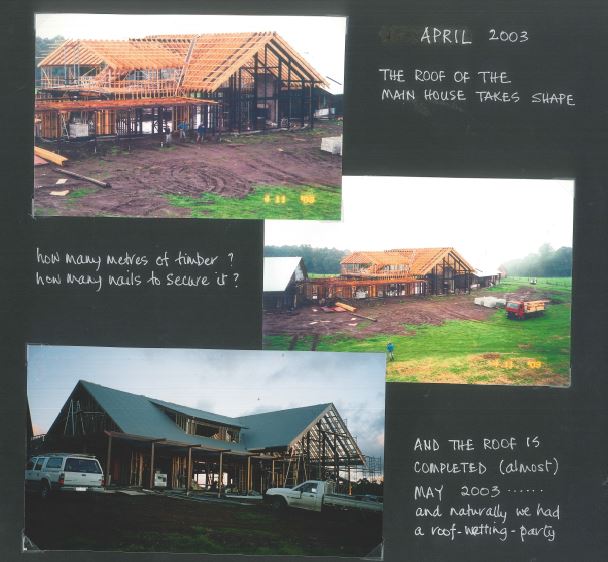 The main lodge was completed in stages.