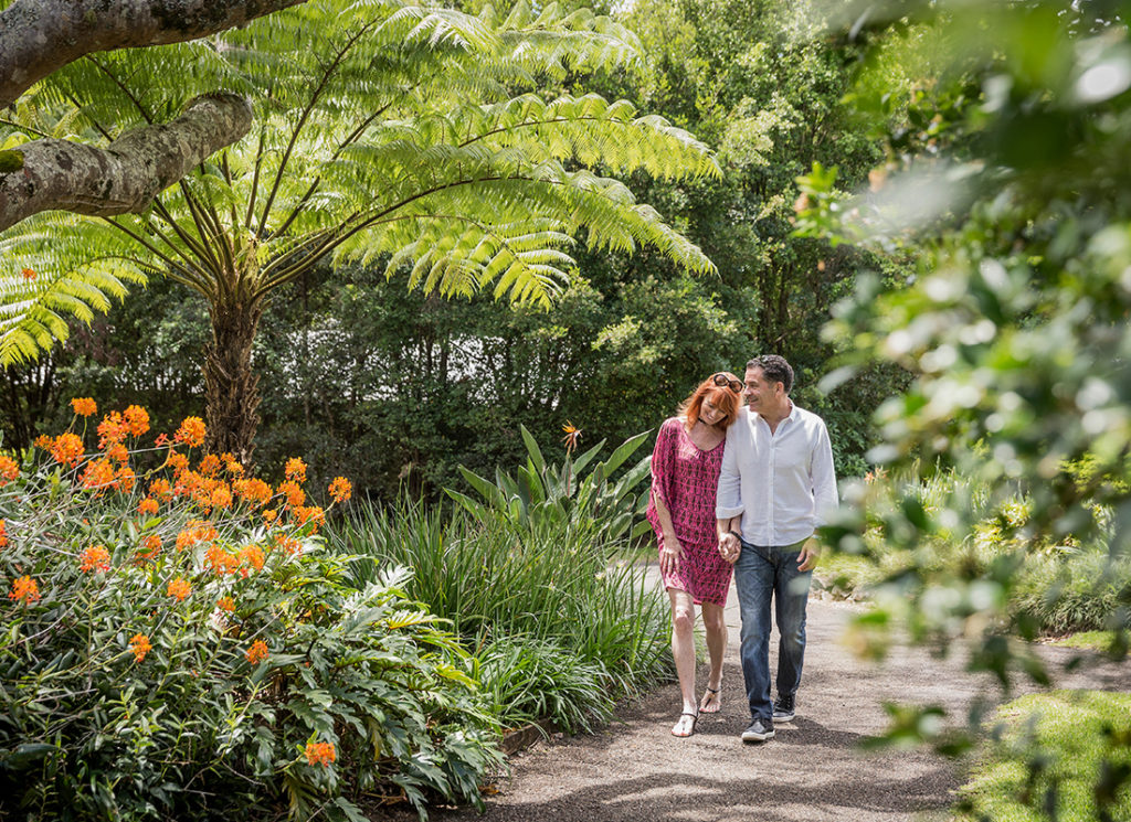 Couple walking in grounds at Spicers Tamarind Retreat
